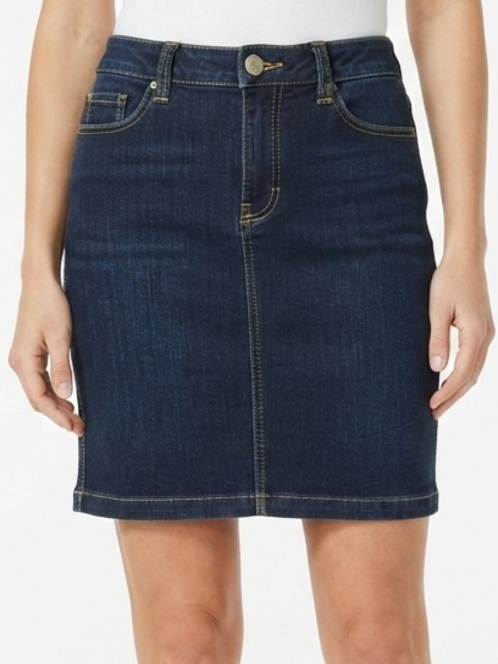 Esprit Collection Topstitched Denim Pencil Skirt- Sz. 4